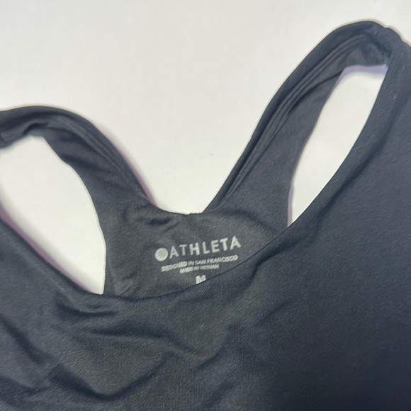 Athleta Black Racerback Sports Bra for Intimates - Picture 2 of 5